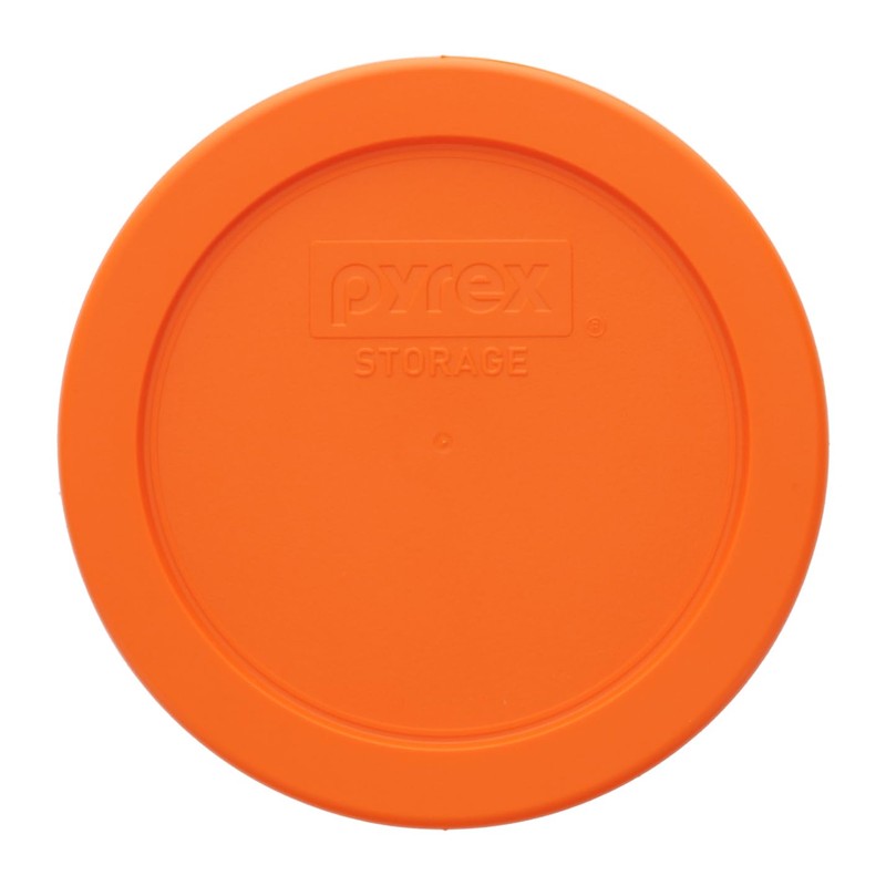 Pyrex 7200-PC 2 Cup Orange Food Storage Replacement Lid (2-Pack)