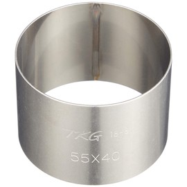 Endoshoji WSL9906 Commercial Argon Cercle Ring, Round Shape, 2.2 x H1.6 inches (55 mm) x Height 1.6 inches (40 mm), 18-8 Stainless Steel, Made in Japan