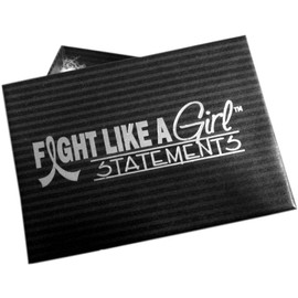 Fight Like a Girl Collar con cadena de acero inoxidable para alguien que significó el mundo para mí, varios colores azul