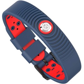 PROEXL PROEXL? 18 MAX Sports Magnetic Bracelet - Waterproof - Breathable Strap - Super Strength - (Blue Red)