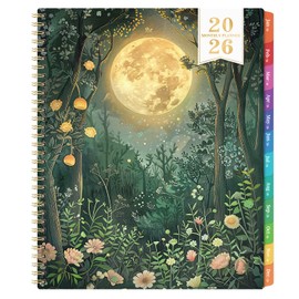2026 Monthly Planner - 2026 Planner, Jan. 2026 - Dec. 2026, Monthly Planner 2026, 9" x 11", Calendar Planner with Twin-wire Binding + Colorful Tabs + Back Pocket