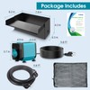 POPOSOAP Pond Waterfall Spillway with Pump Kit, 304 Stainless Steel