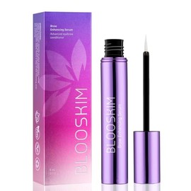 Blooskim Suero para el crecimiento de cejas para mujeres y hombres – Suero natural para mejorar las cejas para crecer más gruesas y llenas rápidamente
