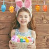 Auejacky Pack of 24 Colourful Easter Eggs for Hanging, Easter
