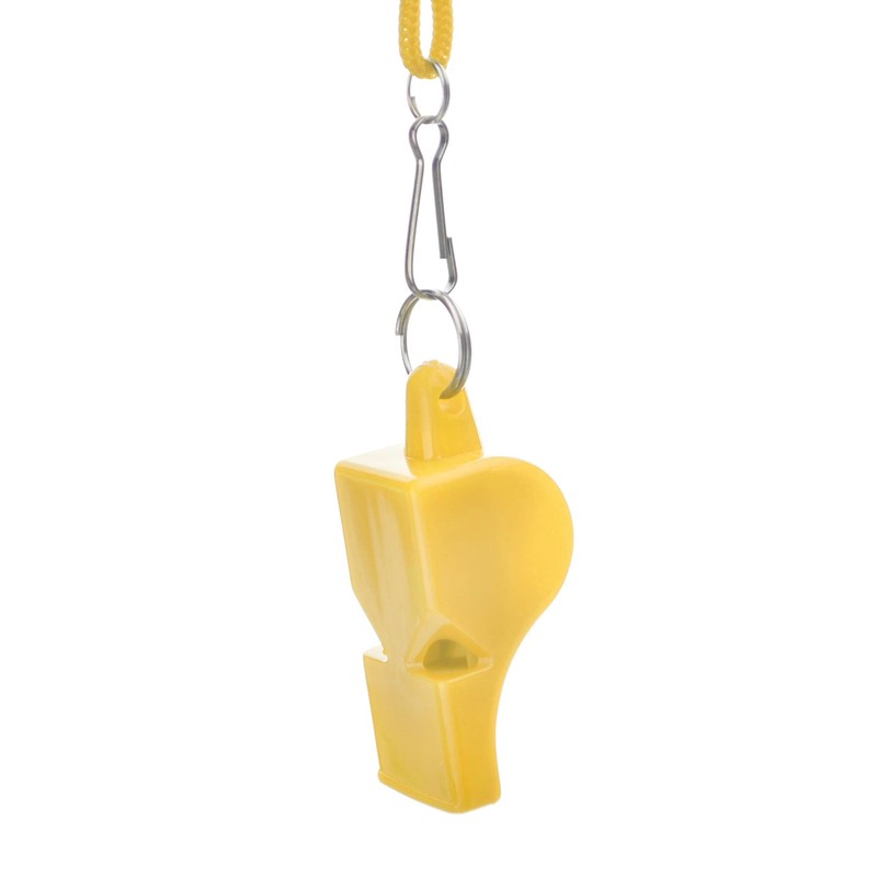 GOGO Safety Whistle with Breakaway Lanyard, Classic Plastic Whistle, Emergency