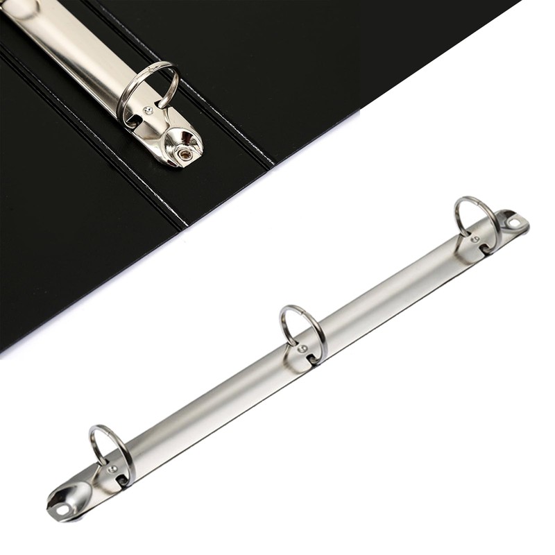8 Pack Letter Size Ring Binder Mechanism, Metal 3 Ring