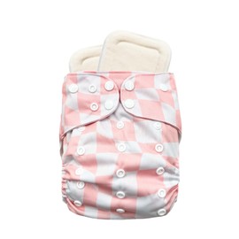Babies Beginning Sprout Pocket Cloth Diaper – Adjustable & Reusable Cloth Diaper with 1 Insert – Soft, Washable, Leakproof (Pink Drift)