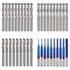 1/8" Shank CNC Router Bit Set 4in1, Including 2-Flute Flat