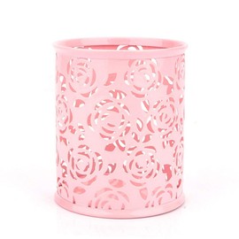 Pencil Container Pen Holder Pen Container Desktop Organizer Holder Office Goods Storage Basket (Color : Pink)