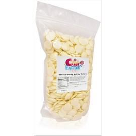 Sarah's Candy Factory Coating Melting Wafers White Chocolate Baking Cocoa in Bag, 5 Lbs
