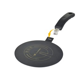Induction Adapter - Removable Handle Insulating - Does Not Change Colour After Use - Heat Distributor with Black Coating for High Temperatures, Plate Relay Induction/Gas (S)