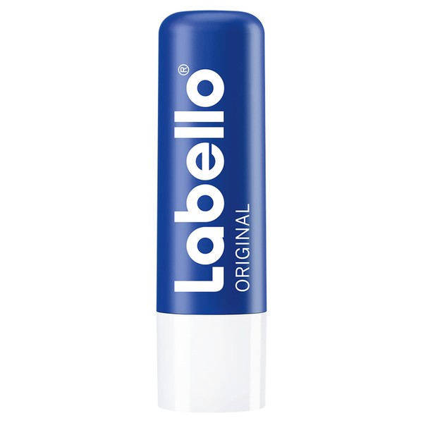 LABELLO Bálsamo labial Classic (4.8 g) protector labial con Vitamina E libre de aceites minerales 24 horas de humectación