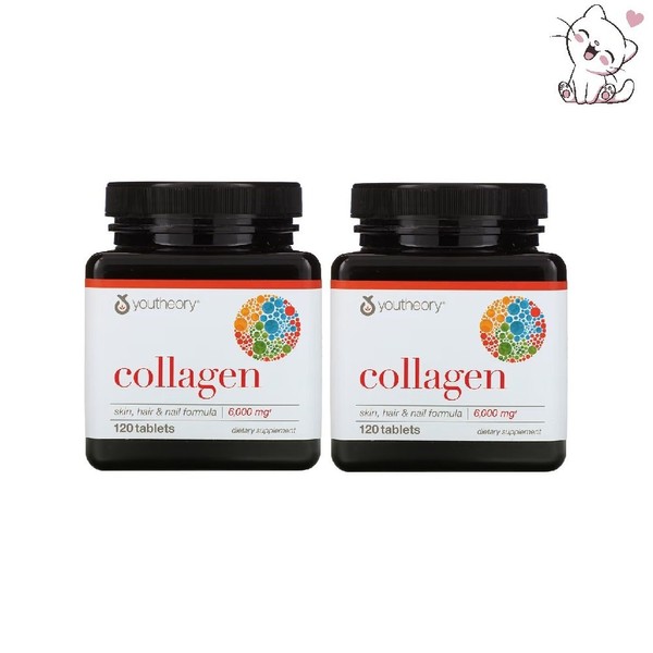 Yutiori, collagen, 1,000mg, 120 tablets (2 bottles) / 유티오리, 콜라겐, 1,000mg, 120정(2병)