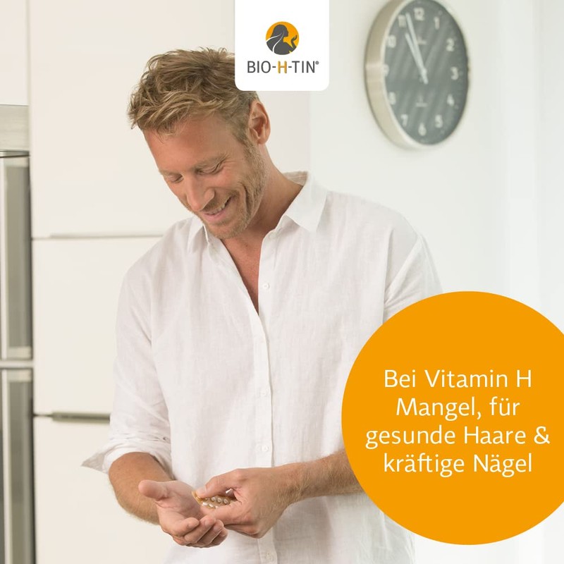 BIO-H-TIN Vitamin H 5 mg (Biotin) for Healthy Hair &