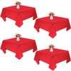 JALANCY 4 Pack Square Table Cloth 70x70 Inch Red Tablecloth