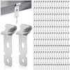 Blulu 250 Pcs Z-Purlin Clips for Angled Flanges 1/8"-1/4" Thick,