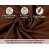 Sesto Senso Fitted Sheet 90 x 200 cm Brown for