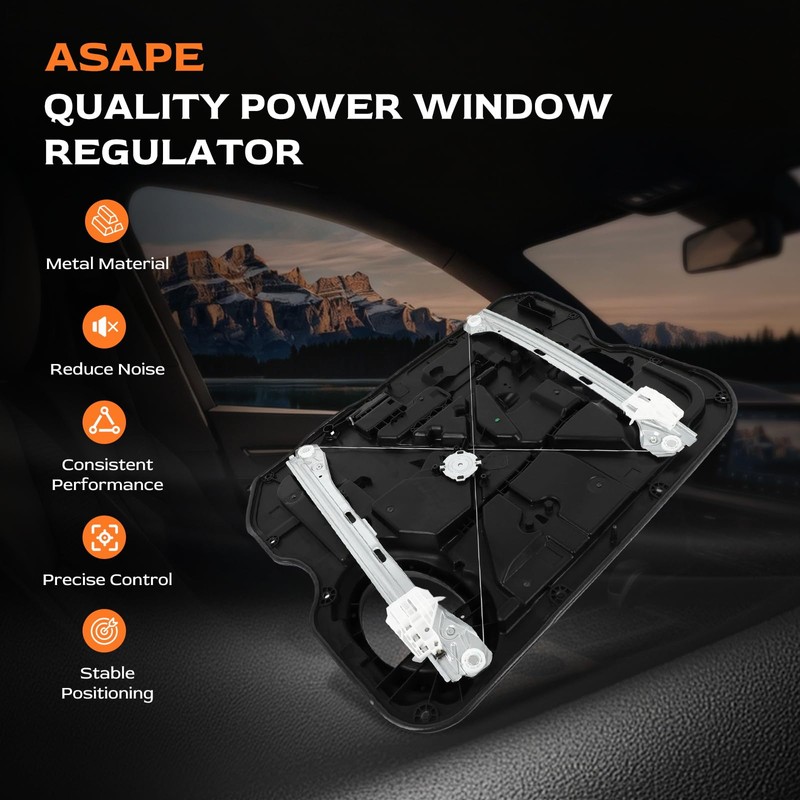 Front Left Driver Side Power Window Regulator Assembly with Motor