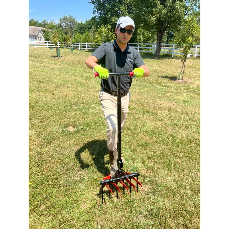 AGRICAS Broadfork for Gardening - Portable and Ergonomic 6+5 Sharp