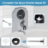 2 Set Tub Spout Diverter Repair Kit, Including 2pcs Cup