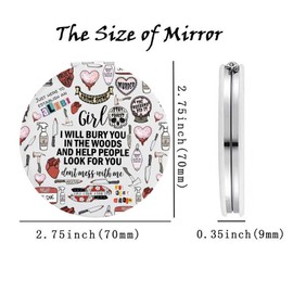 Lywjyb Birdgot True Crime Podcasts Mirror Girl I Will Bury You in The Wood True Crime Lover Gift for Women (True Crime Mirr)