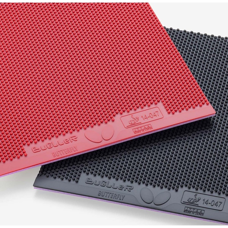 Butterfly Table Tennis Rubber Bugler 006: Red 1.9 00470