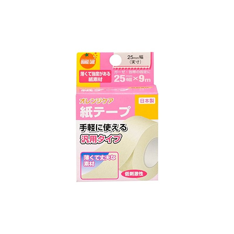 Orange Care Products Paper Tape, 1.0 in x 39.4 yd