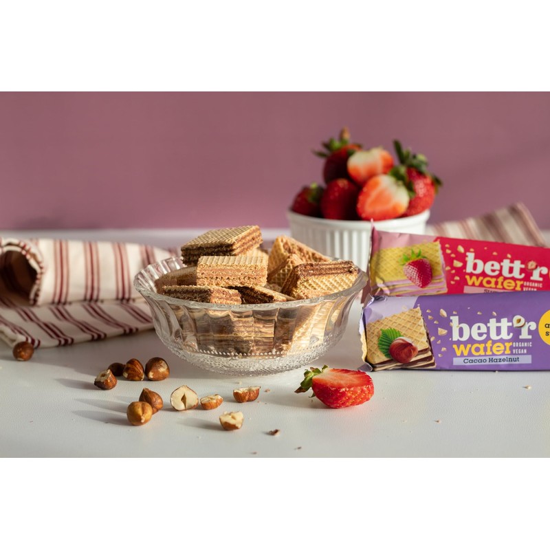 Bett'r No Added Sugar Wafers (Strawberry)