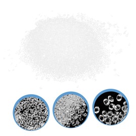 Healvian 5sets Glass Nail Decors for Manicure Transparent Glass Charms for Elegant Nail Art for Parties and Special Events