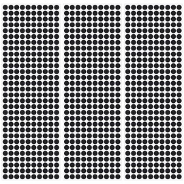SmallCat 735pcs Small Felt Furniture Pads, Self-Adhesive EVA Foam Dot Circles, Round Felt Furniture Stickers for Desks Drawers Vases Photo Frames Cabinets Doors Candlesticks- Black