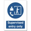 Blue Mandatory Health Safety Metal Sign For Office Work Site