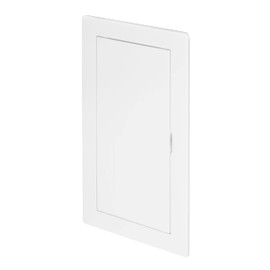 Awenta 150 x 250 mm Plastic Access Panel Door - White Opening Flap Cover Plate - Inspection Hatch - Door Latch - Concealed Hinge - Removable Door - Paintable Smooth Surface (6 x 10 Inches)