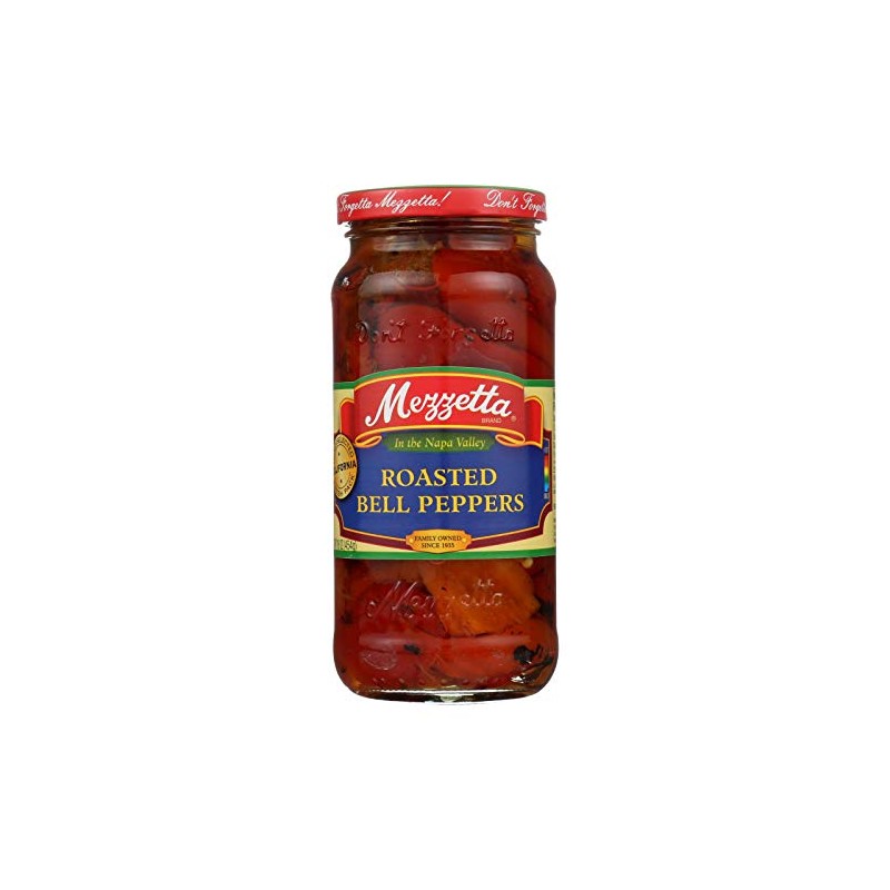 Mezzetta Roasted Red Bell Peppers, 15-Ounce Jars (Pack of 6)