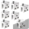 Racewill 6PCS Standing Seam Roof Clamps, Metal Roof Fixing Clamps,