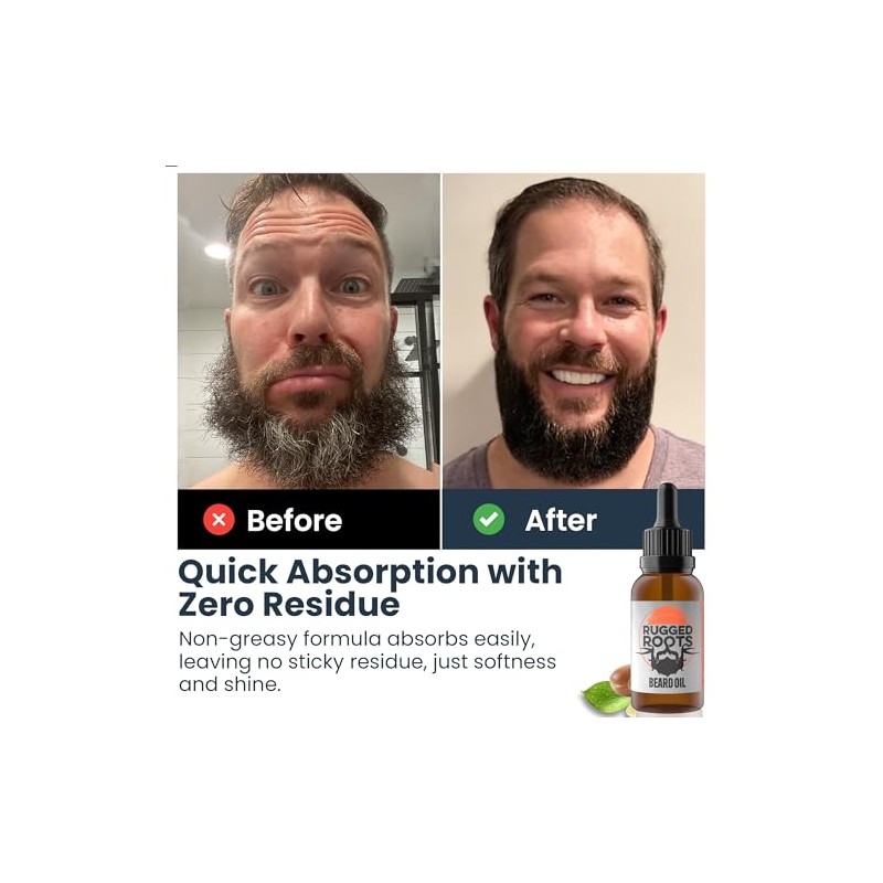 Beard Oil and Leave in Conditioner Softener, Promotes Healthy Beard