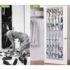 MISSLO 35 Clear Large Pockets Over The Door Shoe Organizer