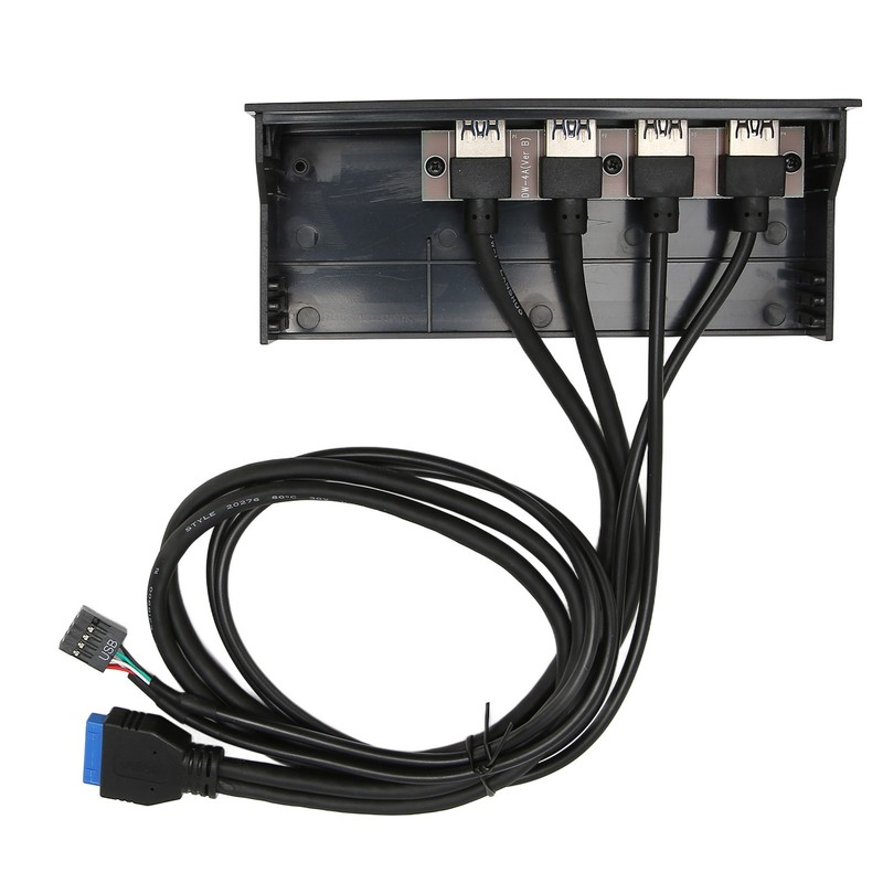 5.25in USB 3.0 Front Panel Hub 4 Ports 5Gbps High