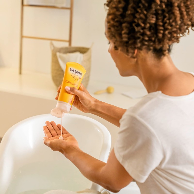 Weleda Baby Calendula 2-in-1 Gentle Shampoo and Body Wash, 6.8