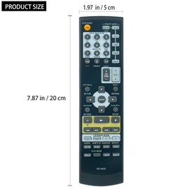 RC-645S Replacement Remote fit for Onkyo 5.1ch Home Theater System TX-SR304 TX-SR304E TX-SR404 TX-SR8440 TX-SR304S HT-S4100 SKF-360F SKC-360C SKM-360S SKW-460 DS-A1XP HT-S4100S SKF-360FL