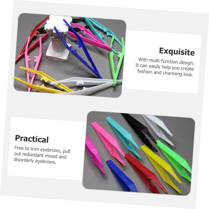 TOVINANNA 60pcs Eyebrow Tweezers Grooming Clips for Precise Trimming and