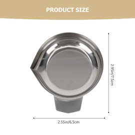 DOITOOL 2pcs Powder Pans for Reloading Scale Pans Narrow Spout Stainless Steel Pan Powder and Liquid Measuring Tray Pan for Powder Dispenser Weighing Dishes Weigh Boat Silver