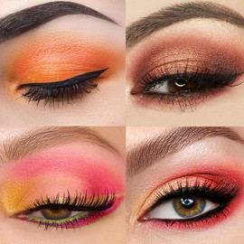 Tintark Peach Please 18 Colour Eyeshadow Palette for Beauty - Eyeshadow Cosmetics with Matte Metallic Sparkle Shimmer Pink & Highlighter Eye Makeup for Girls & Powder Eye Shadow Pallet
