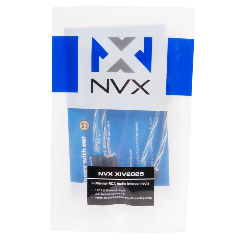 NVX® XIV2025 0.82 ft (0.25 Meter) Oxygen Free Copper 2-Channel