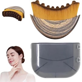 Treayes Dry Brushing Face Brush - Lymphatic Contour Face Brush, Lymphatic Drainage Massager for Face, Chin & Jawline Sculpting, Ergonomically Designed to Fit The Skin Precisely and Relieve Fatigue