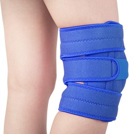 AVIDDA Knee Support, Patella Tendon Knee Brace With Side Stabilizers for Running, Sports, Joint Pain, Arthritis, Adjustable Knee Support Brace for Men Women Blue
