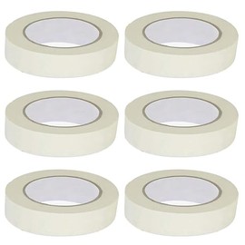Anterat 6 Rolls White Painters Tape Masking Tape for Art Painting 0.95 inch x 164ft, 984ft in Total