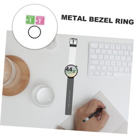 TEHAUX Smartwatch Bezel Ring Protector Metal Bezel Cover for Watch Scratch Design Easy Installation Durable Protection Chic Style Enhancement