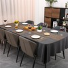 Chitomars Faux Leather Table Runner, Modern Double-Sided Non-Slip Heat Resistant