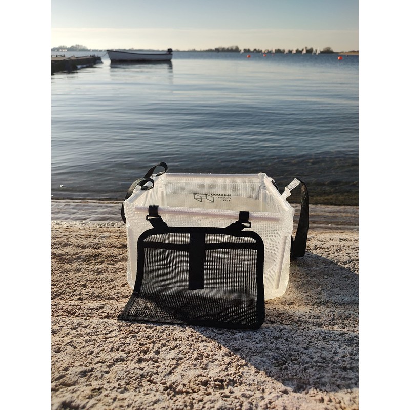 WASH22 Cubic 15L Folding Collapsible Camping Washing Up Basin Bucket