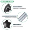 M METERXITY 6pcs Star Clamping Knobs for Machinery Electronics Furniture